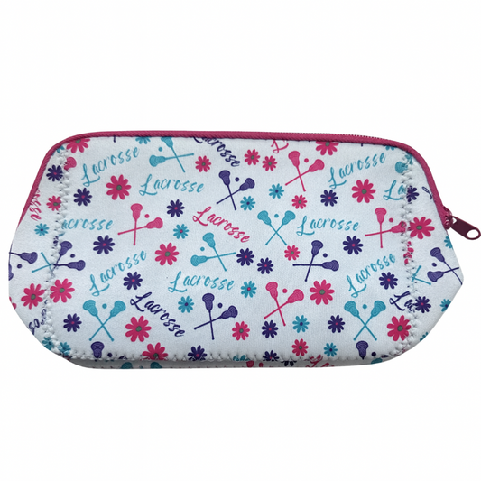Pink Lacrosse Cosmetic Bag