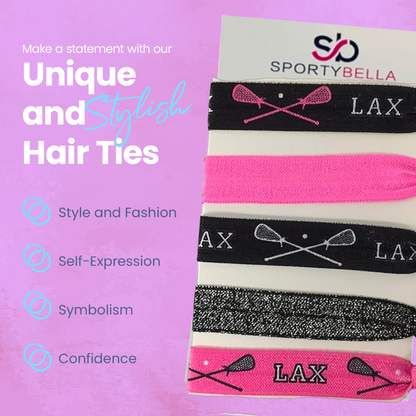 Pink Lacrosse Hair Ties