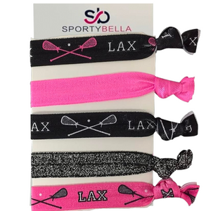 Pink Lacrosse Hair Ties