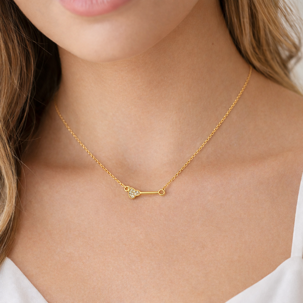 Lacrosse Stick CZ Necklace - Pick Color