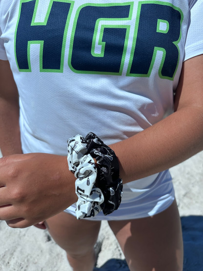 Lacrosse Premium Velvet Scrunchie 2pc Set