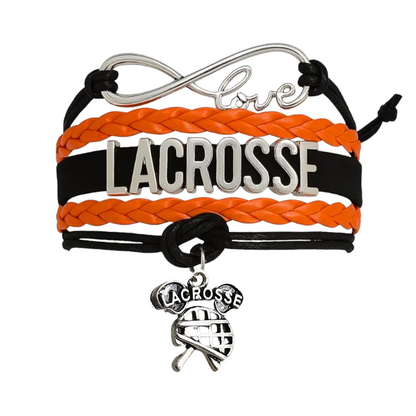 Lacrosse Infinity Bracelet - Pick Charm