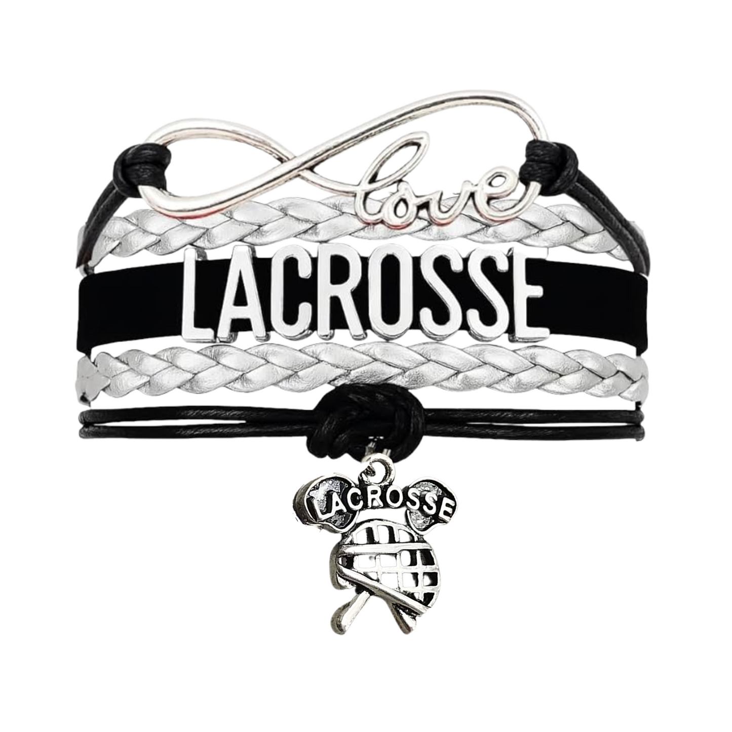 Lacrosse Infinity Bracelet - Pick Charm