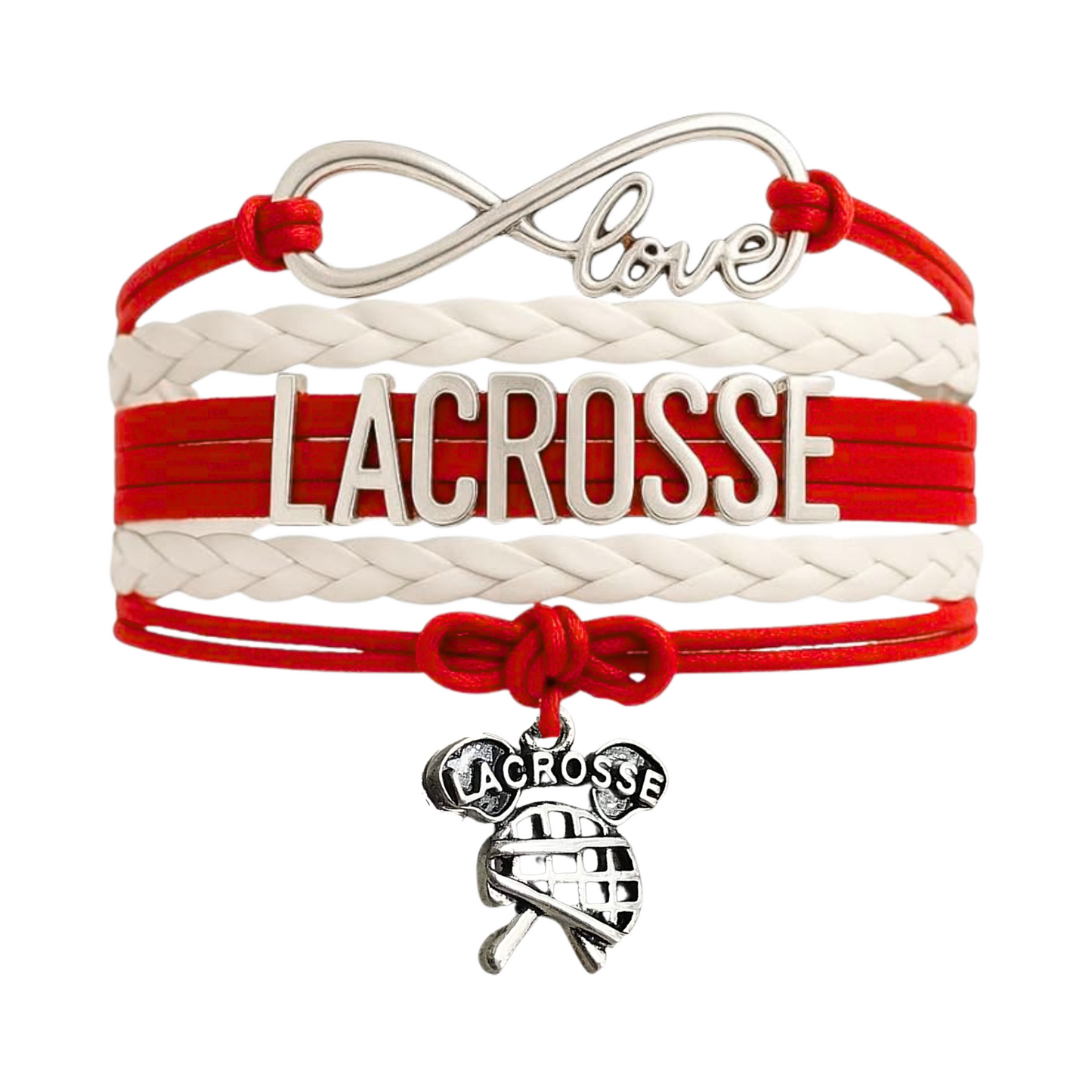 Lacrosse Infinity Bracelet - Pick Charm