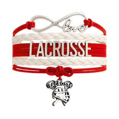 Lacrosse Infinity Bracelet - Pick Charm