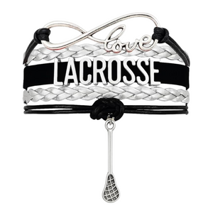 Lacrosse Infinity Bracelet - Pick Charm