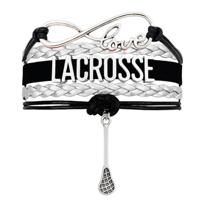 Lacrosse Infinity Bracelet - Pick Charm