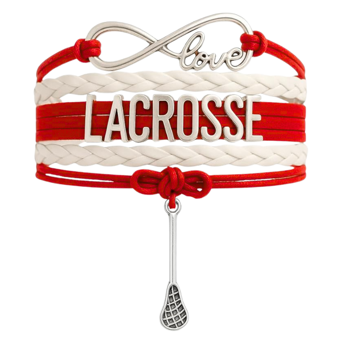 Lacrosse Infinity Bracelet - Pick Charm