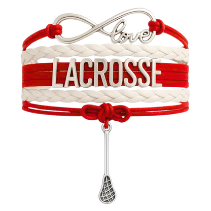 Lacrosse Infinity Bracelet - Pick Charm