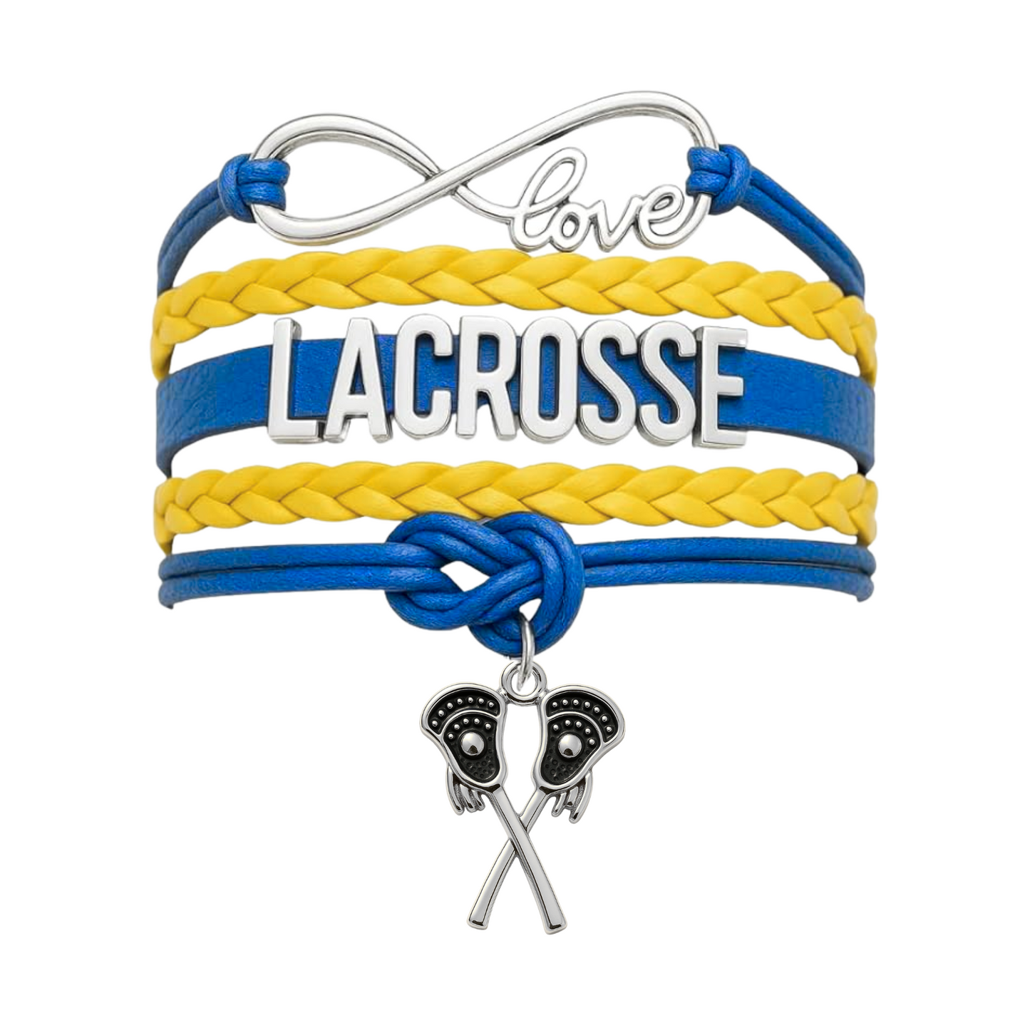 Lacrosse Infinity Bracelet - Pick Charm