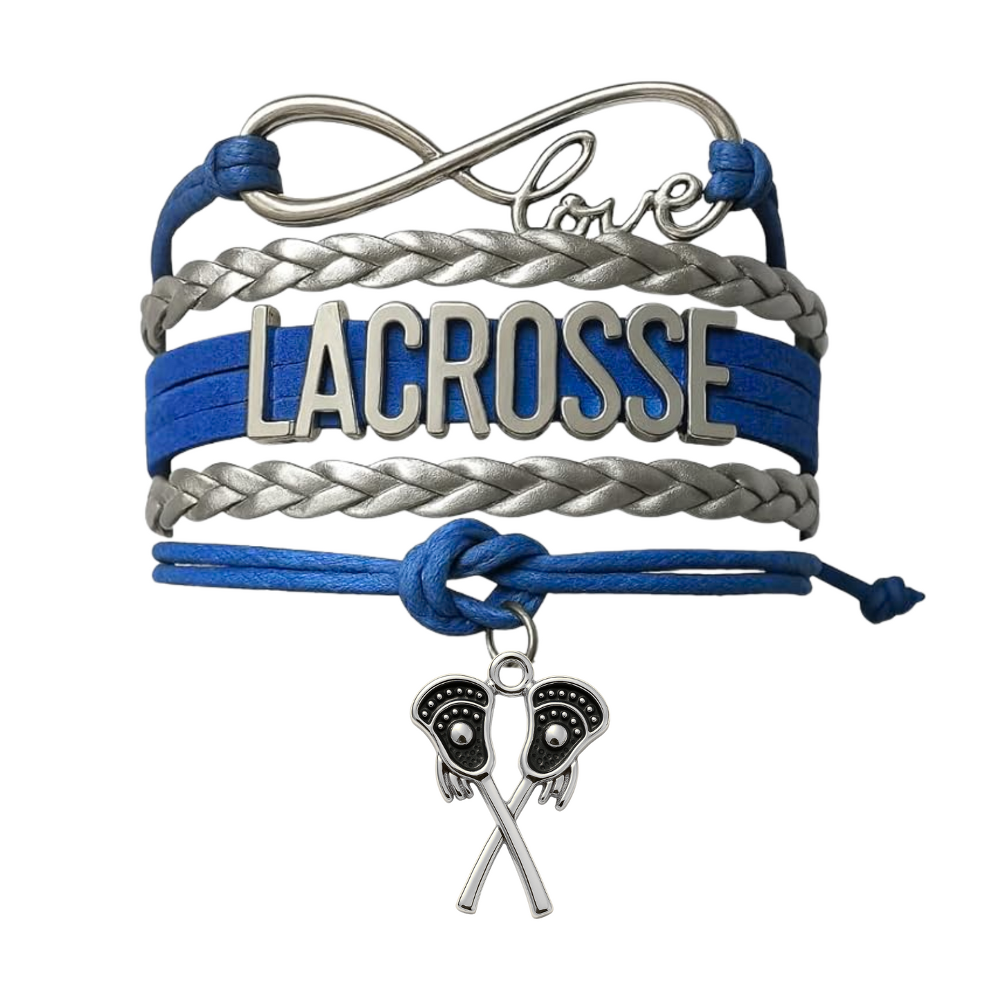 Lacrosse Infinity Bracelet - Pick Charm