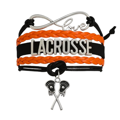 Lacrosse Infinity Bracelet - Pick Charm