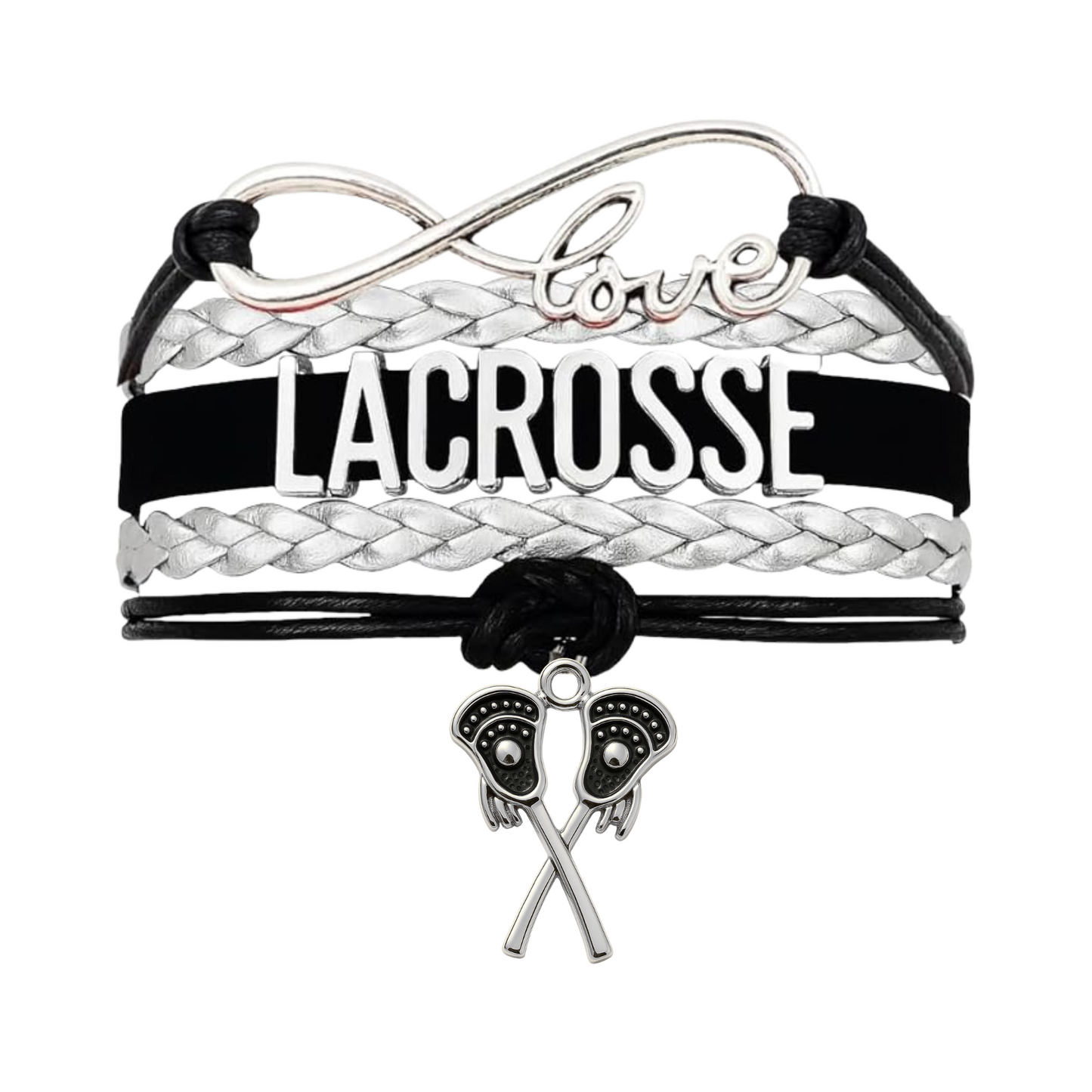 Lacrosse Infinity Bracelet - Pick Charm
