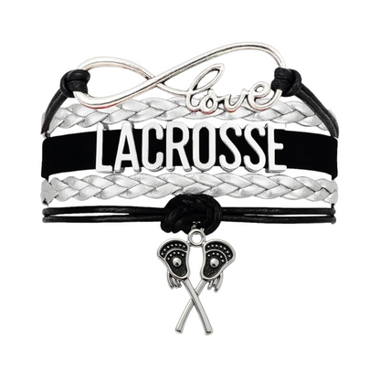 Lacrosse Infinity Bracelet - Pick Charm