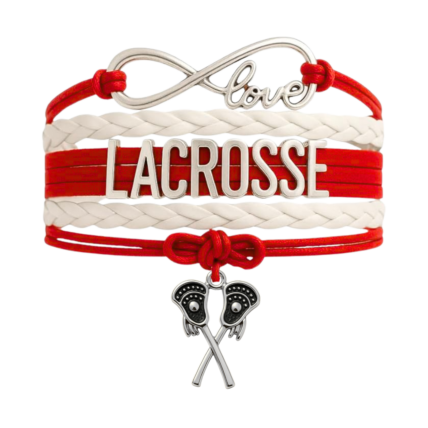 Lacrosse Infinity Bracelet - Pick Charm