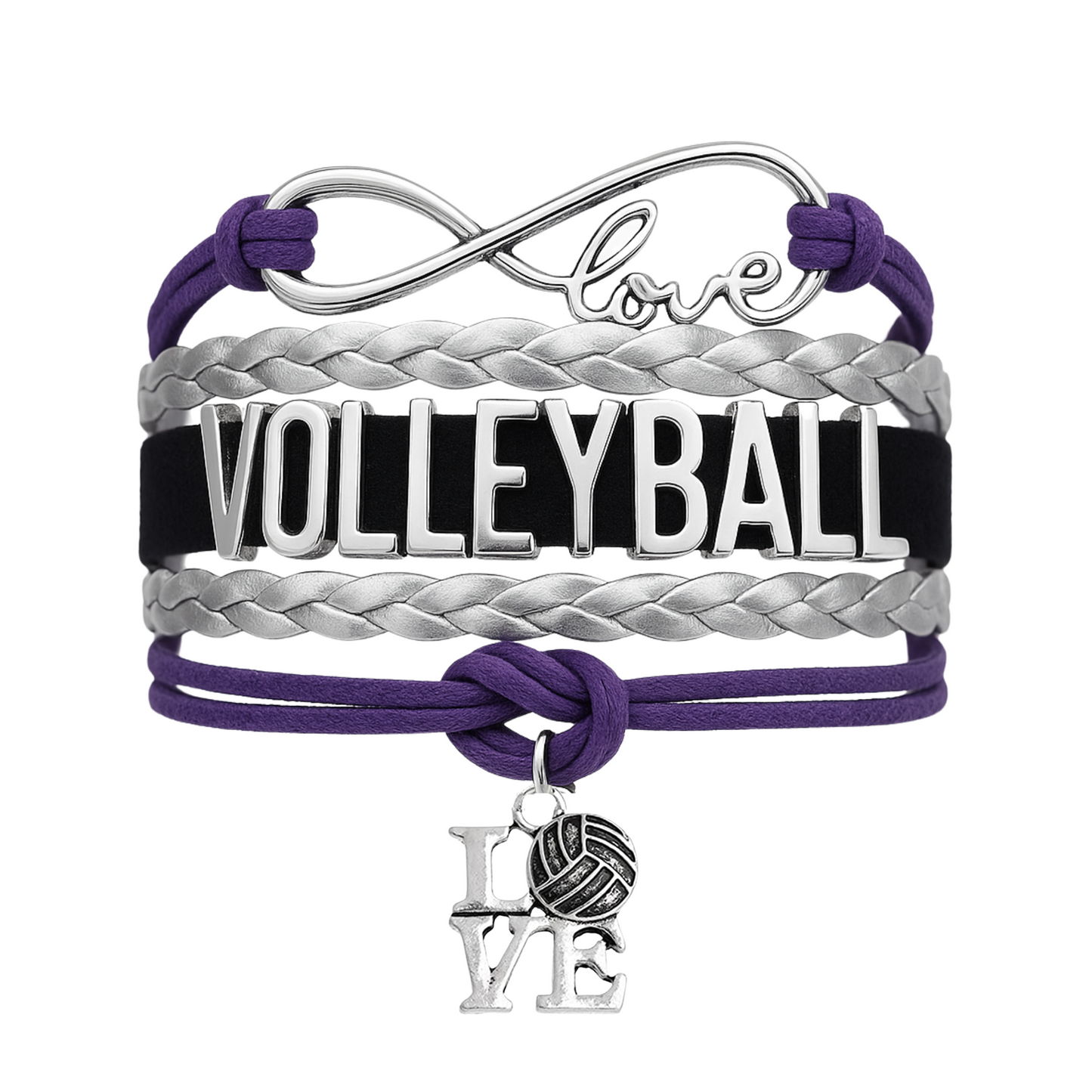 Volleyball Love Bracelet - Pick Your Team Colors