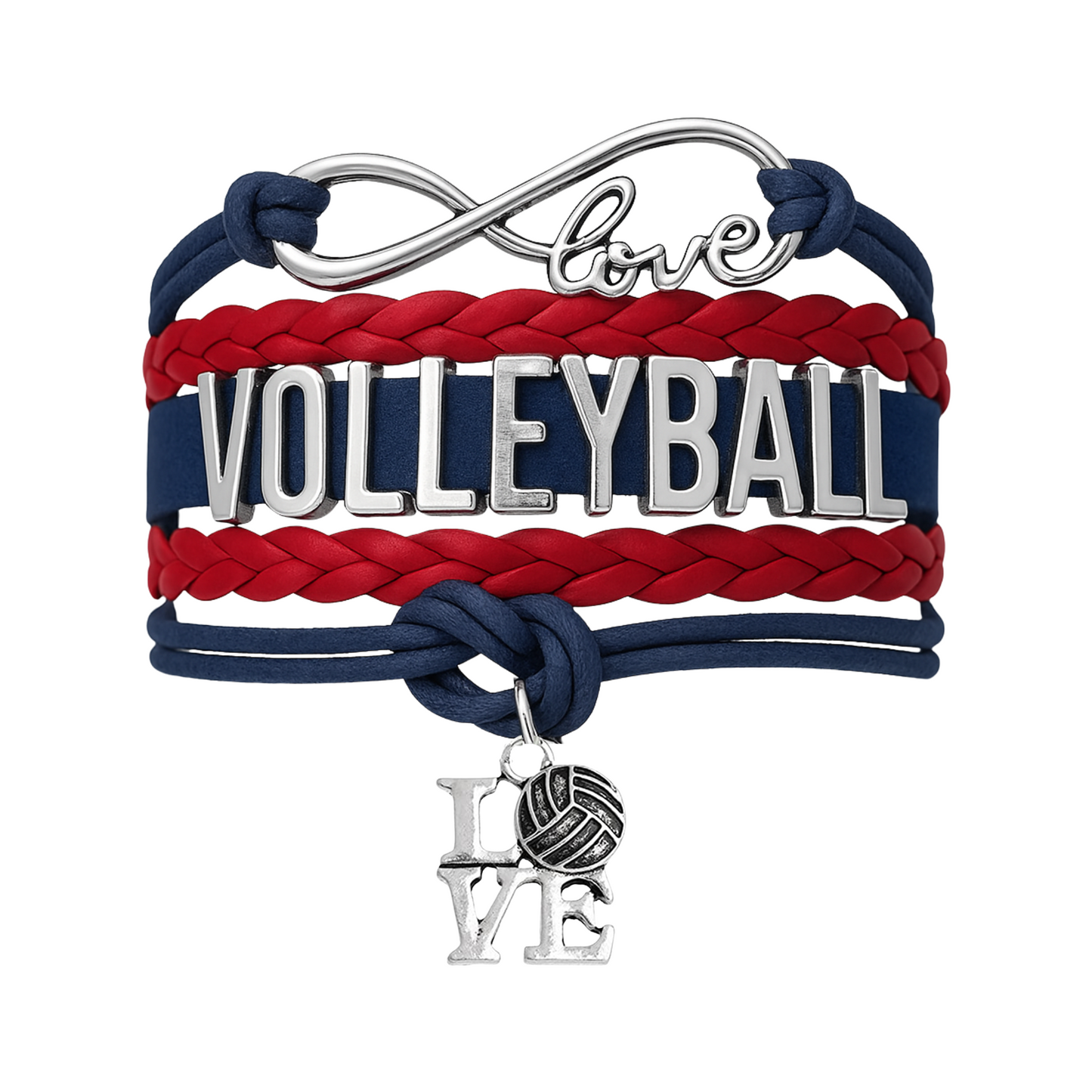 Volleyball Love Bracelet - Pick Your Team Colors