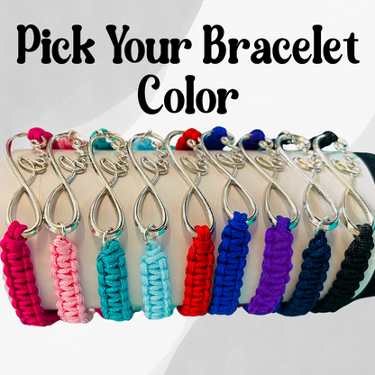 Pickleball Love Infinity Rope Bracelet