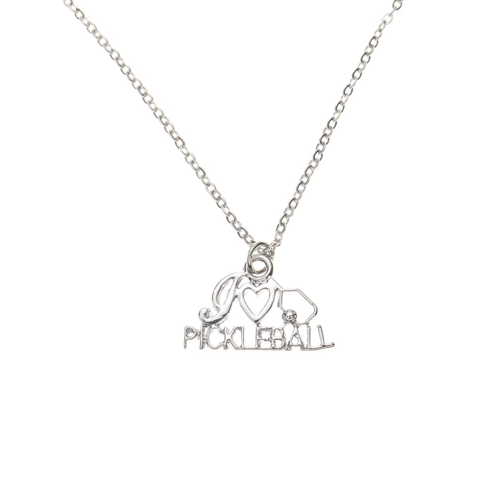 Love Pickleball Charm Necklace