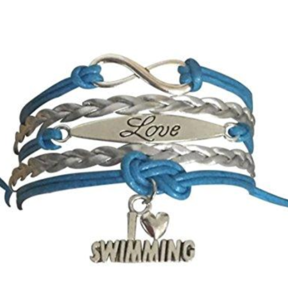 Girls Swim Love Bracelet