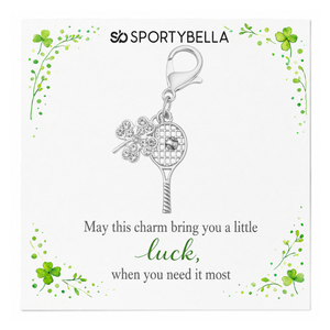 Lucky Tennis Clip On Charm