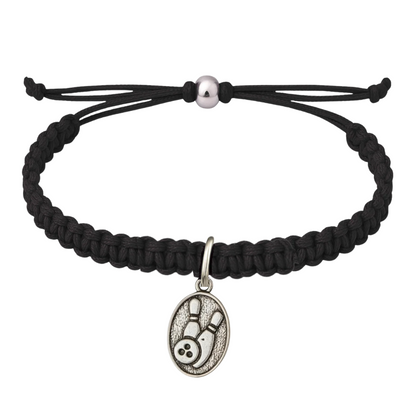 Bowling Ball and Pins Adjustable Bracelet - Pick Color