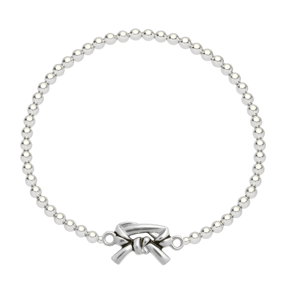 Martial Arts Beaded Charm Belt Bracelet