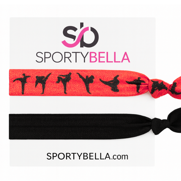 Martial Arts, Karate, Kickboxing, Taekwondo No Crease Hair Ties- Pick Color
