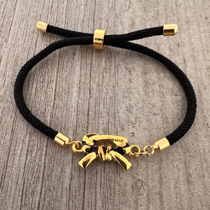 Martial Arts Belt Twisted Cord Slider Bracelet