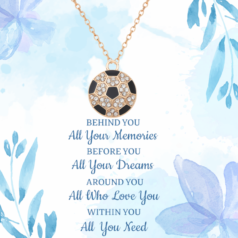 Soccer Inspirational Necklace Card