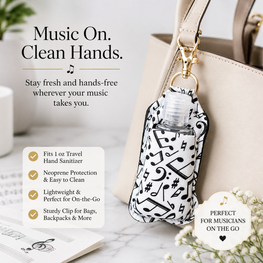 Music Hand Sanitizer Clip On