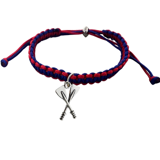 Rowing Charm Multi Colored Adjustable Bracelet - Pick Colors