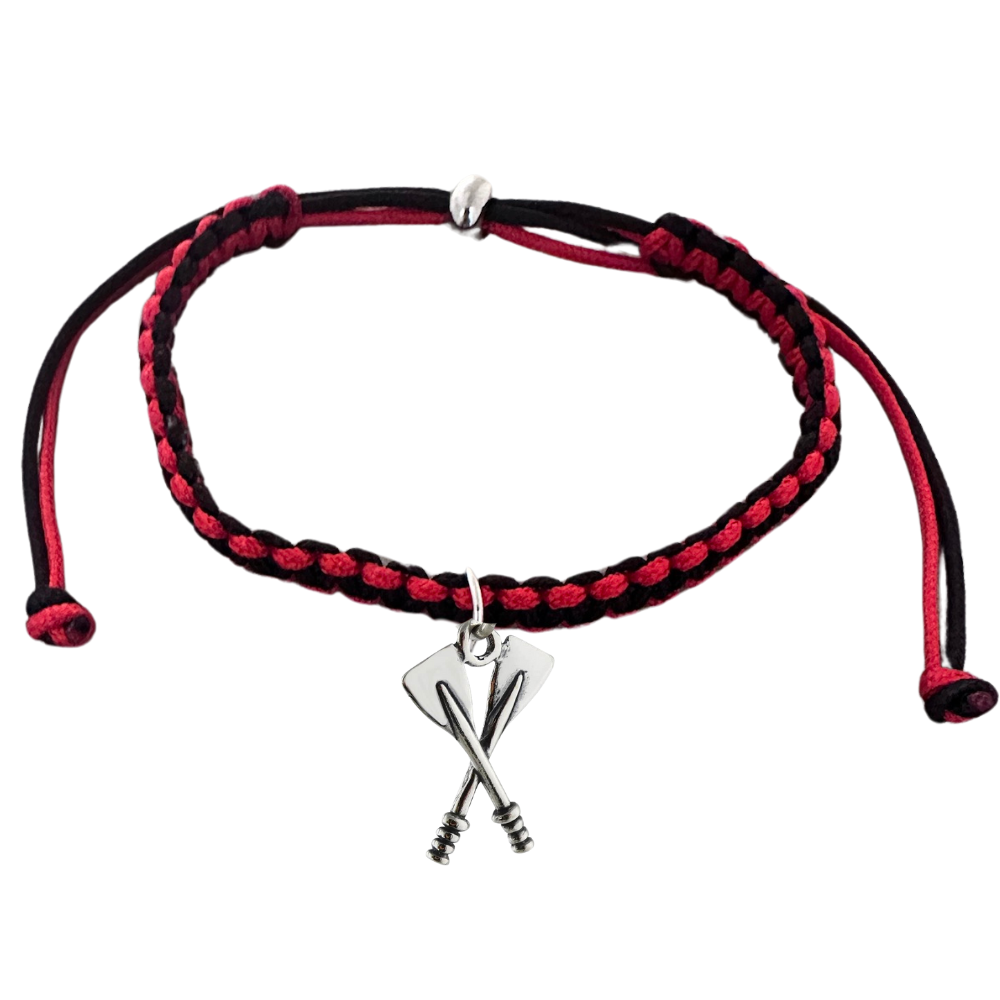 Rowing Charm Multi Colored Adjustable Bracelet - Pick Colors