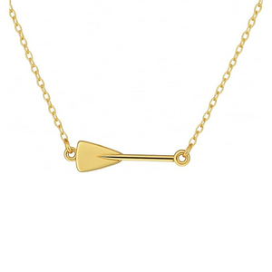 Gold Rowing Connector Necklace
