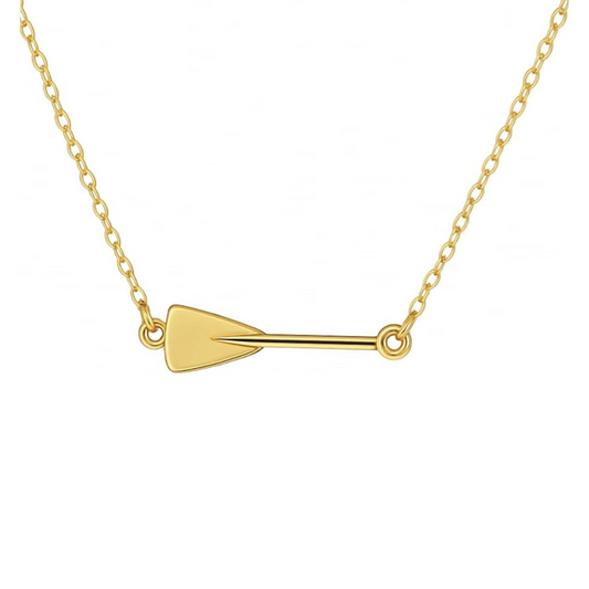 Gold Rowing Connector Necklace