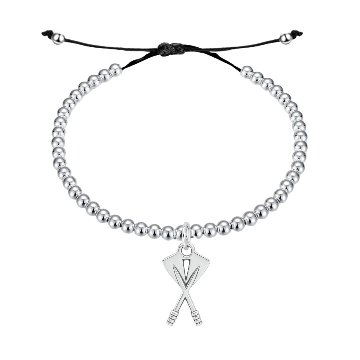 Rowing Double Oar Adjustable Charm Bracelet