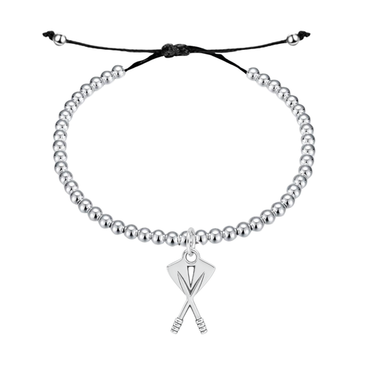 Rowing Double Oar Adjustable Charm Bracelet