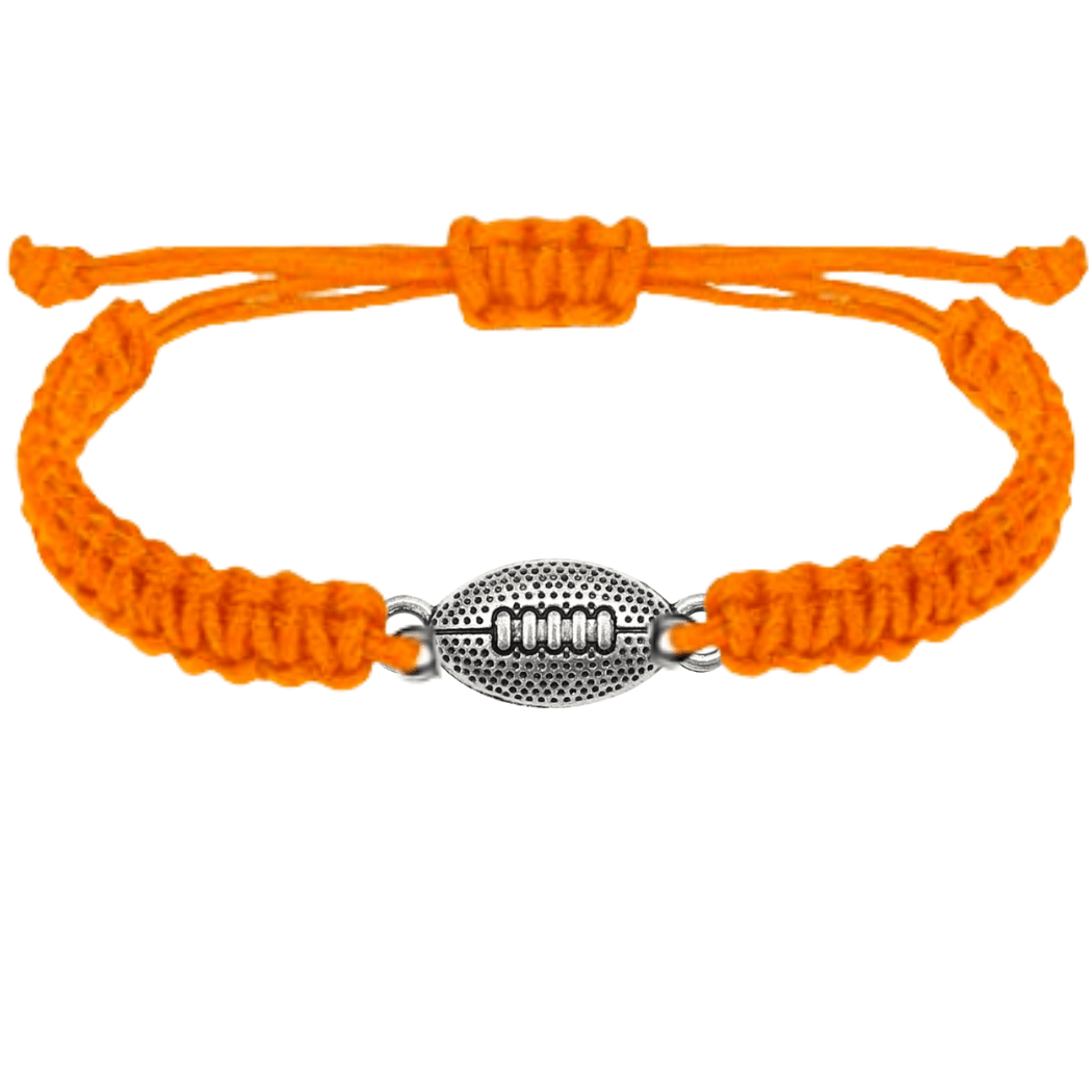 orange football bracelet