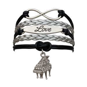 Piano Bracelet - Rhinestone Piano Infinity