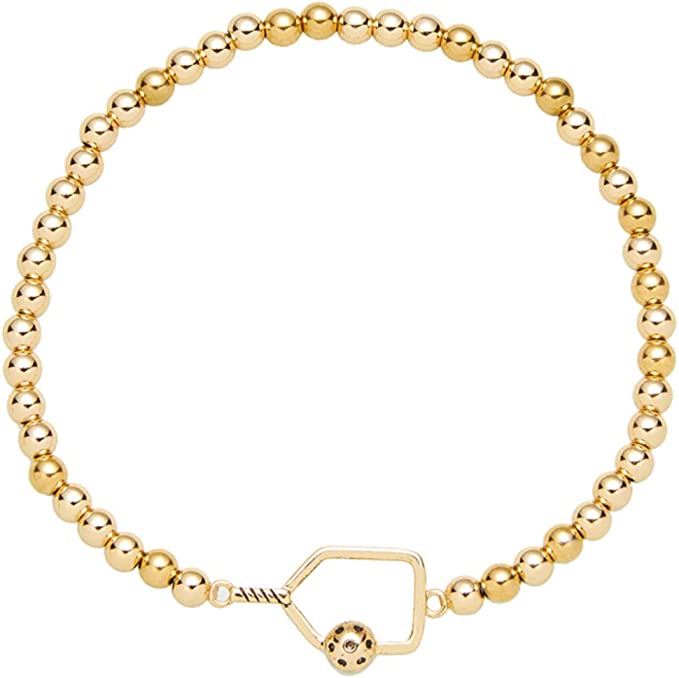 Sports 14k Gold Beaded Bracelets