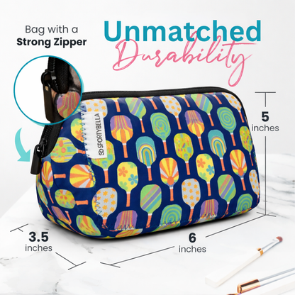 Pickleball Multi Paddle Cosmetic Bag