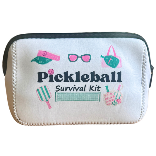 Pickleball Survival Cosmetic Bag