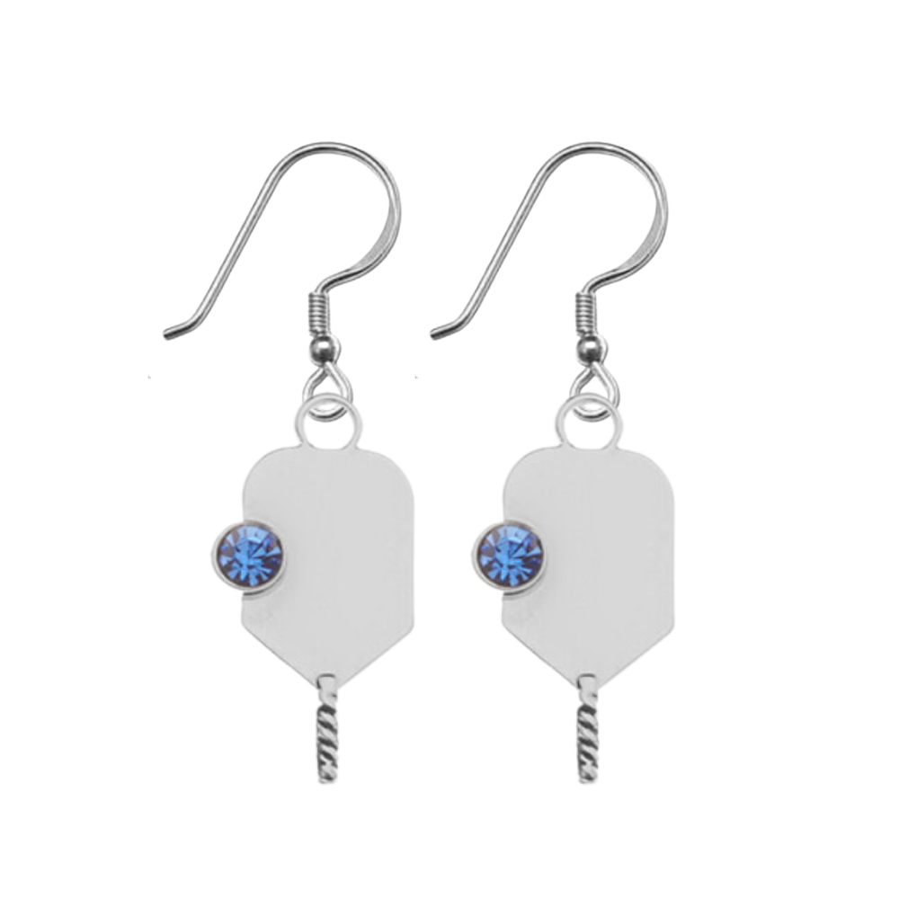 Pickleball Birthstone Earrings