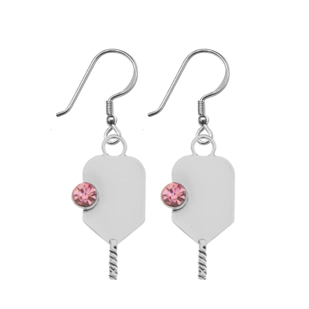 Pickleball Birthstone Earrings