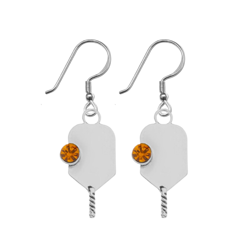 Pickleball Birthstone Earrings