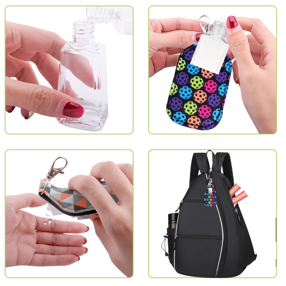 Pickleball Hand Sanitizer Keychain