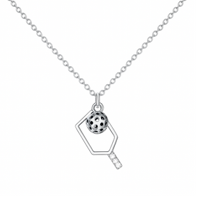 Pickleball Hanging Pendant Necklace - Pick Color