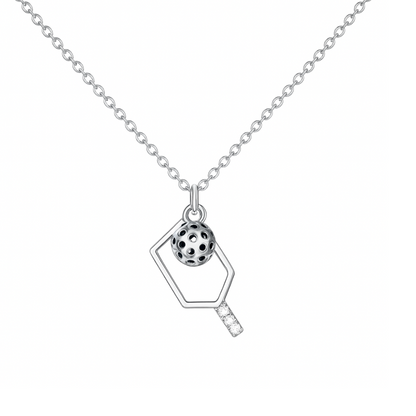Pickleball Hanging Pendant Necklace - Pick Color