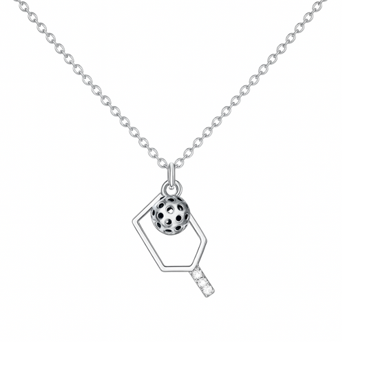 Pickleball Hanging Pendant Necklace - Pick Color