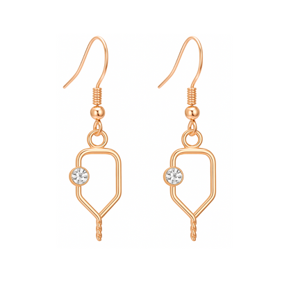 Pickleball Paddle CZ Earrings - Pick Color